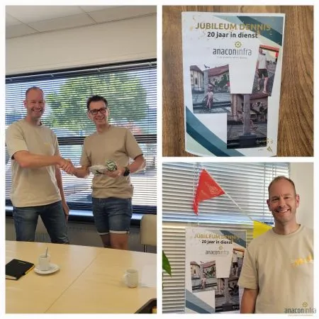 Dennis 20 jaar in dienst